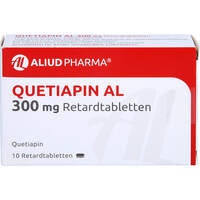 Quetiapin AL 300 mg Retardtabletten, 10 Stk., Aliud Pharma GmbH