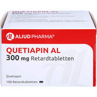 Quetiapin AL 300 mg Retardtabletten, 100 st, Aliud Pharma GmbH