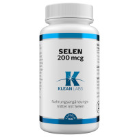 Selen 200 mcg KLEAN LABS, 100 st, Supplementa GmbH