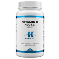 Vitamin D 400 I.E. KLEAN LABS, 60 st, Supplementa GmbH