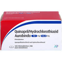 Quinapril HCT Aurobindo 10/12.5mg Filmtabl., 100 st, PUREN Pharma GmbH & Co. KG