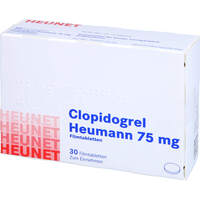 Clopidogrel Heumann 75mg Filmtabletten HEUNET, 30 Stk., Heunet Pharma GmbH