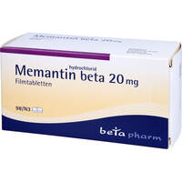Memantinhydrochlorid beta 20mg Filmtabletten, 98 st, betapharm Arzneimittel GmbH