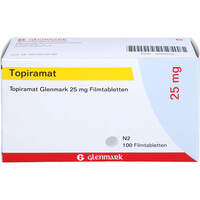 Topiramat Glenmark 25mg Filmtabletten, 100 Stk., Glenmark Arzneimittel GmbH