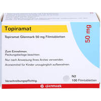 Topiramat Glenmark 50mg Filmtabletten, 100 st, Glenmark Arzneimittel GmbH