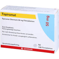 Topiramat Glenmark 50mg Filmtabletten, 100 st, Glenmark Arzneimittel GmbH