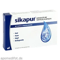 Sikapur Kieselsäure Softgel-Kapseln mit Biotin, 30 Stück, Dermapharm AG