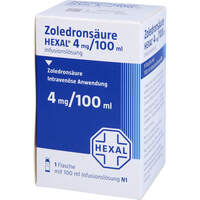 Zoledronsäure HEXAL 4mg/100ml Infusionslösung, 1 st, HEXAL AG