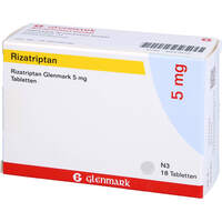 Rizatriptan Glenmark 5 mg Tabletten, 18 st, Glenmark Arzneimittel GmbH