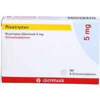 Rizatriptan Glenmark 5 mg Schmelztabletten, 6 Stk., Glenmark Arzneimittel GmbH