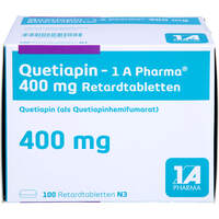Quetiapin - 1 A Pharma 400 mg Retardtabletten, 100 Stk., 1 A Pharma GmbH