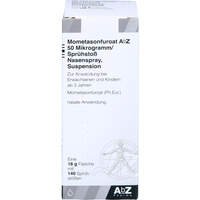 Mometasonfuroat AbZ 50ug/Sprühstoß Nasenspr.Susp., 18 g, Abz Pharma GmbH