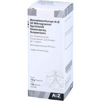 Mometasonfuroat AbZ 50ug/Sprühstoß Nasenspr.Susp., 18 g, Abz Pharma GmbH
