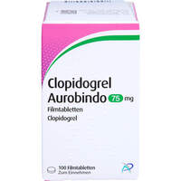 Clopidogrel Aurobindo 75mg Filmtabletten, 100 st, PUREN Pharma GmbH & Co. KG
