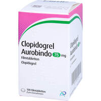 Clopidogrel Aurobindo 75mg Filmtabletten, 100 st, PUREN Pharma GmbH & Co. KG