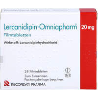 Lercanidipin-Omniapharm 20 mg Filmtabletten, 28 Stk., Recordati Pharma GmbH