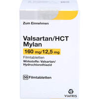 Valsartan/HCT Mylan 160mg/12.5mg Filmtabletten, 56 Stk., Viatris Healthcare GmbH
