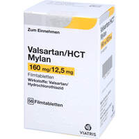 Valsartan/HCT Mylan 160mg/12.5mg Filmtabletten, 56 Stk., Viatris Healthcare GmbH