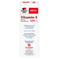 Doppelherz Vitamin E 600 N, 40 st, Queisser Pharma GmbH & Co. KG