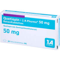 Quetiapin - 1 A Pharma 50mg Retardtabletten, 10 Stk., 1 A Pharma GmbH