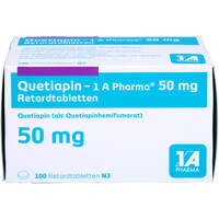 Quetiapin - 1 A Pharma 50mg Retardtabletten, 100 st, 1 A Pharma GmbH