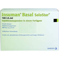 INSUMAN Basal 100 I.E./ml Solostar Fertigpen, 10x3 ml, Aca Müller/Adag Pharma AG