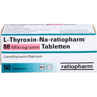 L-Thyroxin-Na-ratiopharm 88 Mikrogramm Tabletten, 50 Stk., ratiopharm GmbH