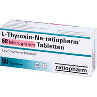 L-Thyroxin-Na-ratiopharm 88 Mikrogramm Tabletten, 50 Stk., ratiopharm GmbH