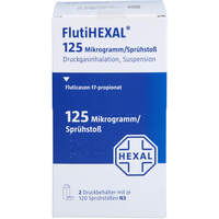 FlutiHEXAL 125 ug/Spr&uuml;hsto&szlig; Dosieraerosol 120 Hub, 2 Stk., HEXAL AG
