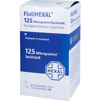 FlutiHEXAL 125 ug/Spr&uuml;hsto&szlig; Dosieraerosol 120 Hub, 2 Stk., HEXAL AG