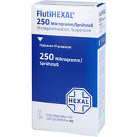 FlutiHEXAL 250 ug/Sprühstoß Dosieraerosol 120 Hub, 1 st, HEXAL AG
