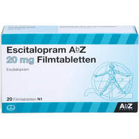 Escitalopram AbZ 20 mg Filmtabletten, 20 Stk., Abz Pharma GmbH