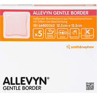 ALLEVYN Gentle Border 12.5x12.5cm Verband, 5 Stk., Tora Pharma GmbH