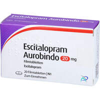 Escitalopram Aurobindo 20 mg Filmtabletten, 20 st, PUREN Pharma GmbH & Co. KG