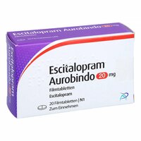 Escitalopram Aurobindo 20 mg Filmtabletten, 20 st, PUREN Pharma GmbH & Co. KG