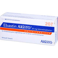 Ebastin Aristo 20 mg Schmelztabletten, 50 Stk., Aristo Pharma GmbH
