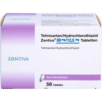 Telmisartan/HCT Zentiva 80mg/12.5mg Tabletten, 56 st, Zentiva Pharma GmbH