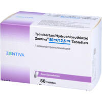 Telmisartan/HCT Zentiva 80mg/12.5mg Tabletten, 56 st, Zentiva Pharma GmbH
