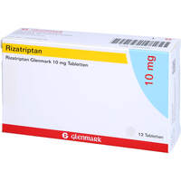 Rizatriptan Glenmark 10mg Tabletten, 12 Stk., Glenmark Arzneimittel GmbH