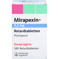 Mirapexin 2.1mg Retardtabletten, 100 st, Docpharm GmbH
