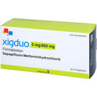 Xigduo 5 mg/850 mg Filmtabletten, 56 Stk., AstraZeneca GmbH