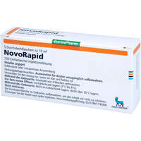 NovoRapid 100E/ml, 5x10 ml, Eurimpharm Arzneimittel GmbH
