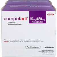 Competact 15 mg/850 mg Filmtabletten, 196 st, kohlpharma GmbH