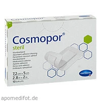 COSMOPOR steril 5x7.2cm CPC, 10 Stück, C P C medical GmbH & Co. KG