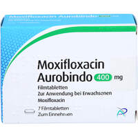 Moxifloxacin Aurobindo 400mg Filmtabletten, 7 st, PUREN Pharma GmbH & Co. KG