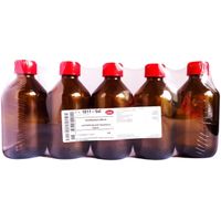VERALFLASCHE braun 250 ml m.Gie&szlig;ring u.Verschl., 5 st, Caesar & Loretz GmbH