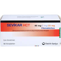 SEVIKAR HCT 40mg/5mg/25mg Filmtabletten, 98 st, Eurimpharm Arzneimittel GmbH
