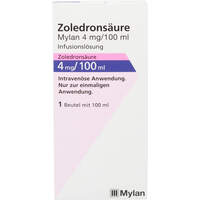 Zoledronsäure Mylan 4 mg/100 ml Infusionslösung, 1 st, Viatris Healthcare GmbH