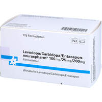 Levodopa/Carbidopa/Entacapon-neurax 100/25/200 mg, 175 st, neuraxpharm Arzneimittel GmbH