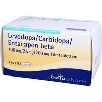 Levodopa/Carbidopa/Entacapon beta 100/25/200mg, 175 st, betapharm Arzneimittel GmbH